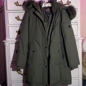 1 Madison Expedition Fur-Trim Down Coat size s